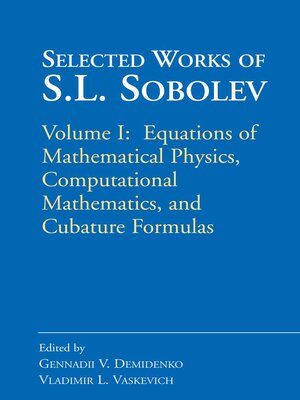 cover image of Selected Works of S.L. Sobolev, Volume I